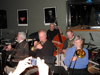 TJO with Jeff Helgesen, cornet, Armand Beaudoin, bass